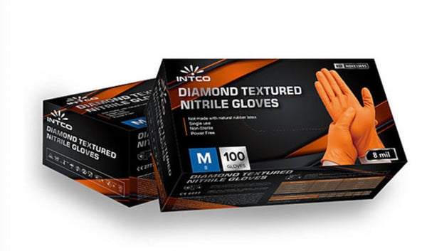 Woswick® Technology Dimond Nitrile 8 Mil Orange Powder Free