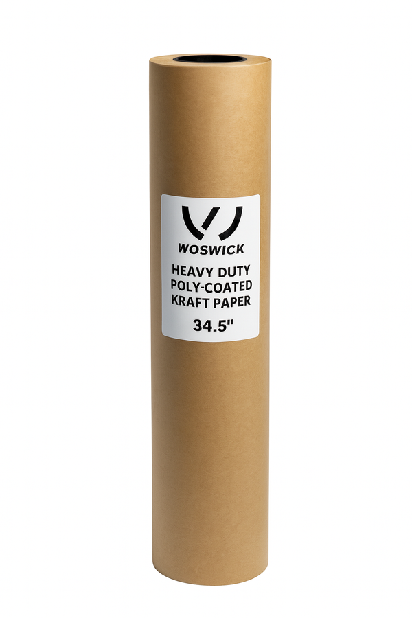 Woswick® Technology Heavy Duty Poly-coated Kraft paper, 34.5''